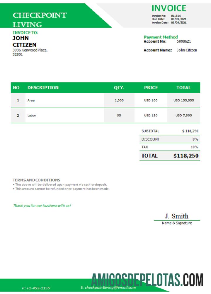 Fatura de vida do Checkpoint dos EUA amostra